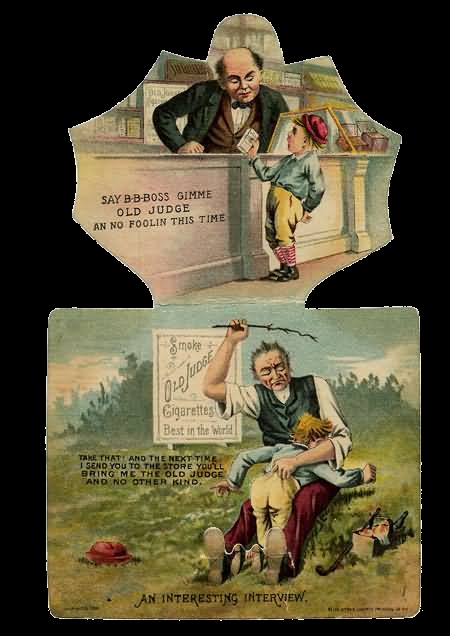 1887 Old Judge Trade Card